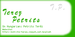 terez petrits business card